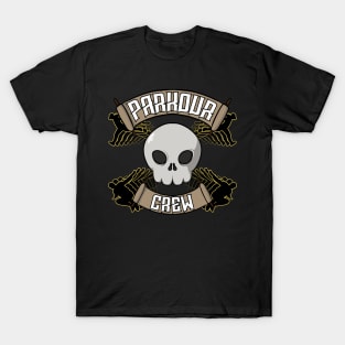 Parkour crew Jolly Roger pirate flag T-Shirt